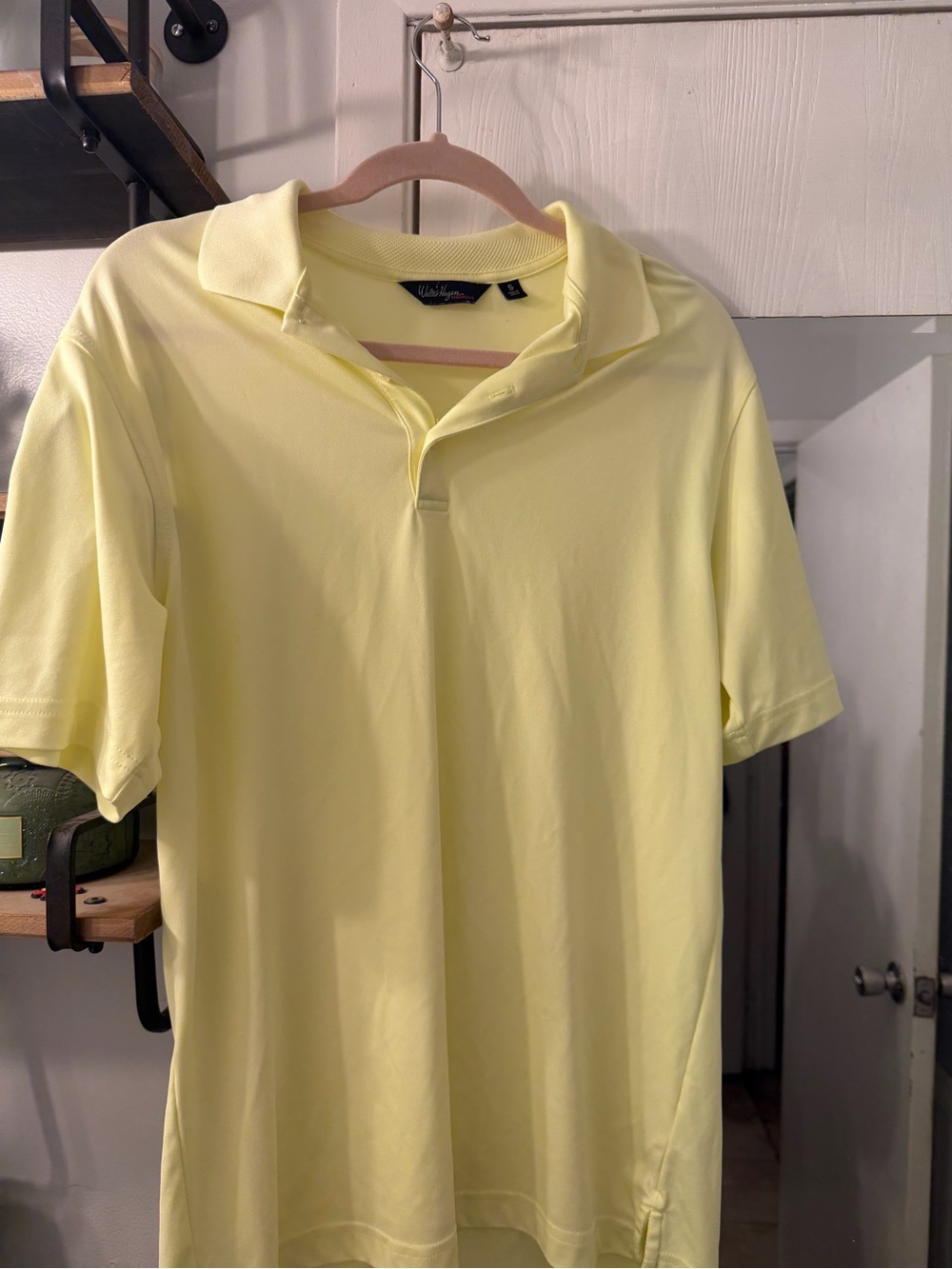 Walter Hagen Pale Yellow Short-Sleeve Polo